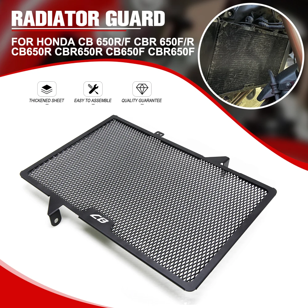 

For Honda CB 650R/F CBR 650F/R CB650R Motorcycle Radiator Grille Cover Guard Protection CBR650R CB650F CBR650F 2014-2025 2026