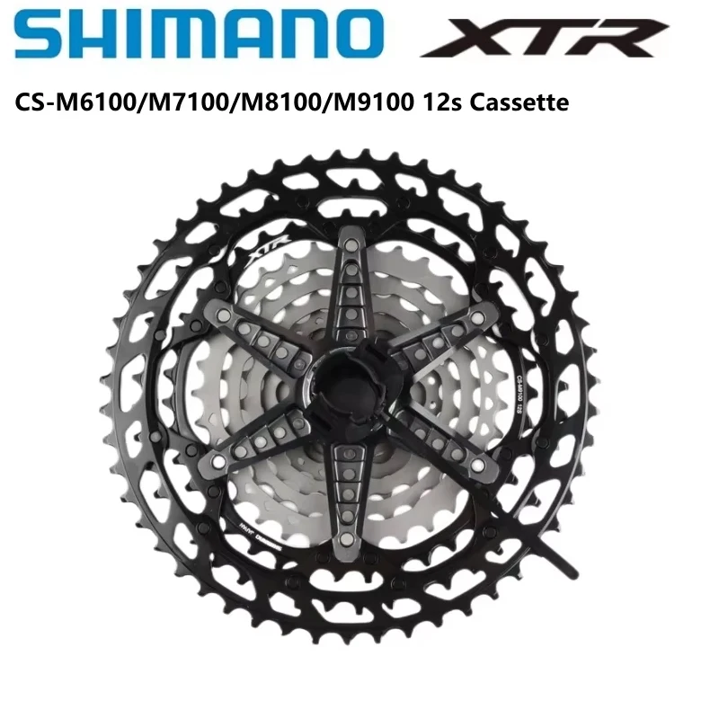 Shimano-マウンテンバイクカセット,m6100,m7100,m8100,m9100,ms,12スピード,deore slx,xt,xtrシリーズ,12 s, 10-51t,10-45t乗馬部品