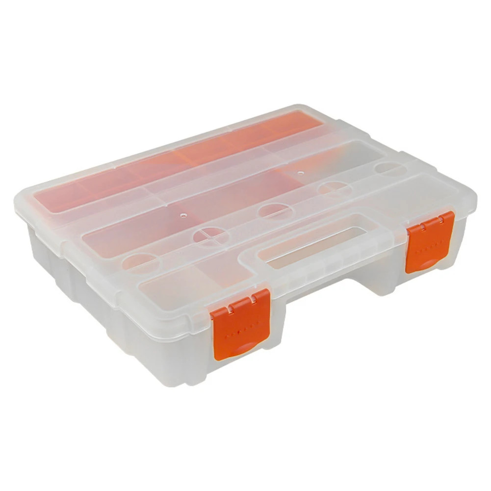 

1pc 220x290x60mm Tool Box Hardware Storage Toolbox Parts Box Tool Case Screw Organizer Multi-compartment Detachable Storage Box