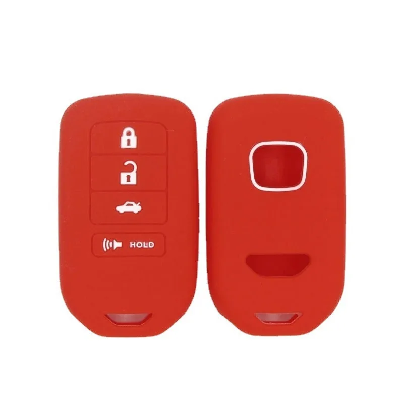 Suitable for Honda 4-button Accord Silicone Car Remote Control Sheath Soft Rubber Key Bag Without Standard