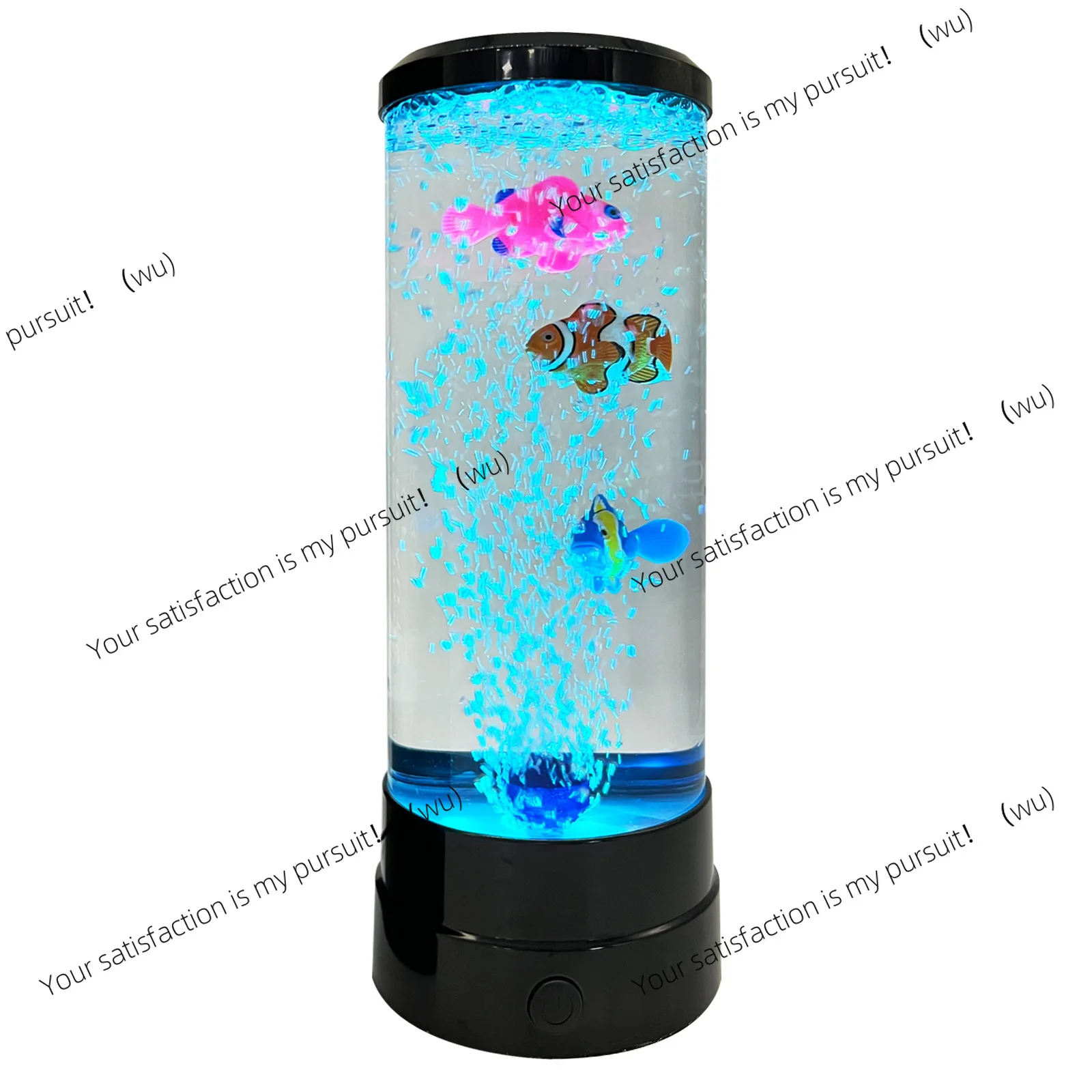 Simulation LED Colorful Large Bubble Fish Light Bedroom Ambient Light USB Plug-in Night Light