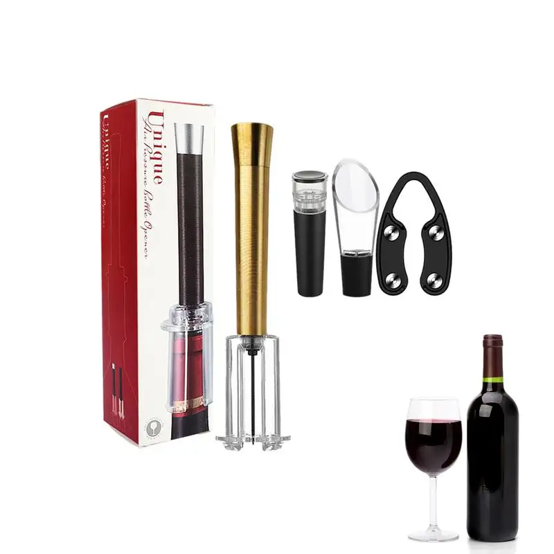 Wine Opener Air Pump Pressure Vacuum Wine Bottle Corkscrew for Home Outdoor Picnic Wine Opener Bar Accessories Multifunctional