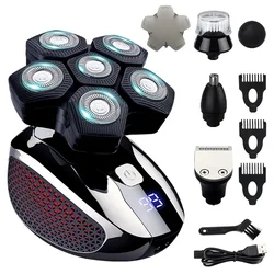 GENKO 5 In 1 New Shaver For Men Waterproof Electric Razor Wet And Dry Multifunction Trimmer