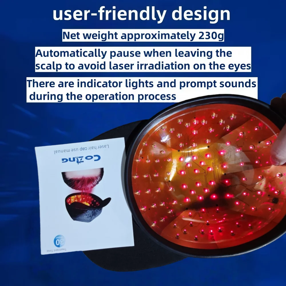 

LLLT low leve laser 650nm hair loss products for Hair Regrowth Infrared light Cap Thinning Anti Hair Loss Anxiety Stress