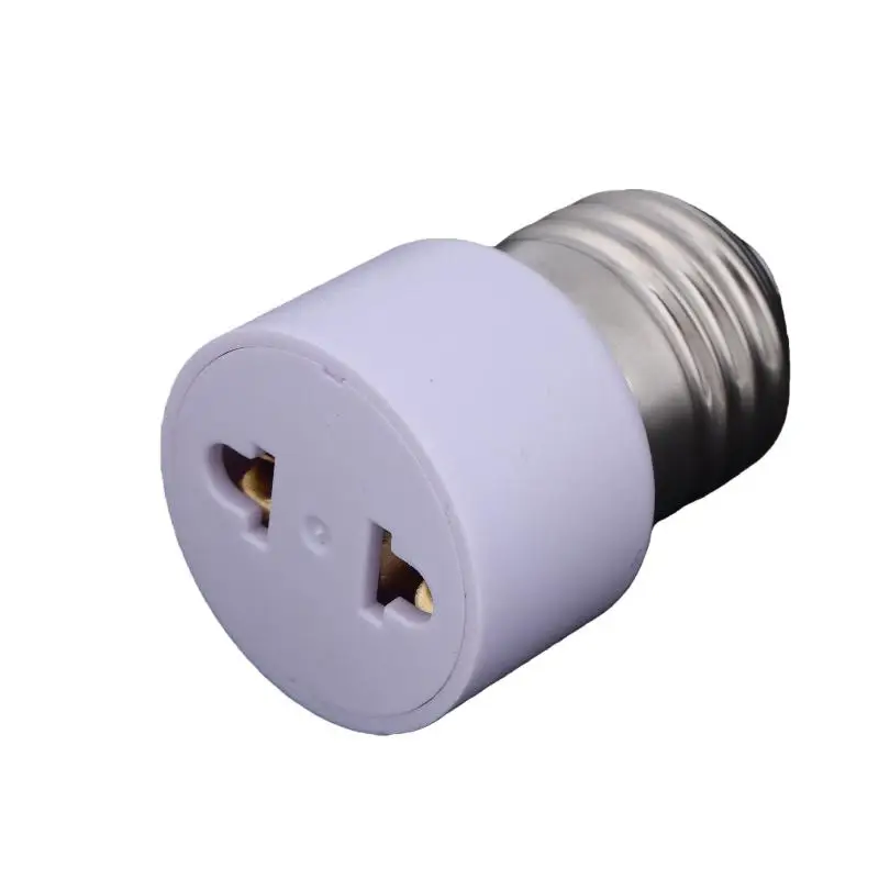 1Pcs Lamp Socket US/EU Without Light Practical White E27 Plug Bulb Holder Light Fixture Bulb Base Adapter DIY Accessories