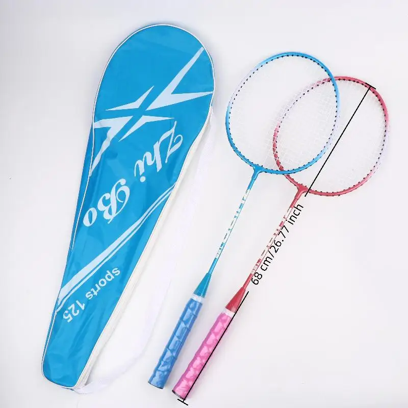 

New 1Set Beginners Badminton Professional Training Durable Leisure Sports Racquet Durable Badminton Racket Set