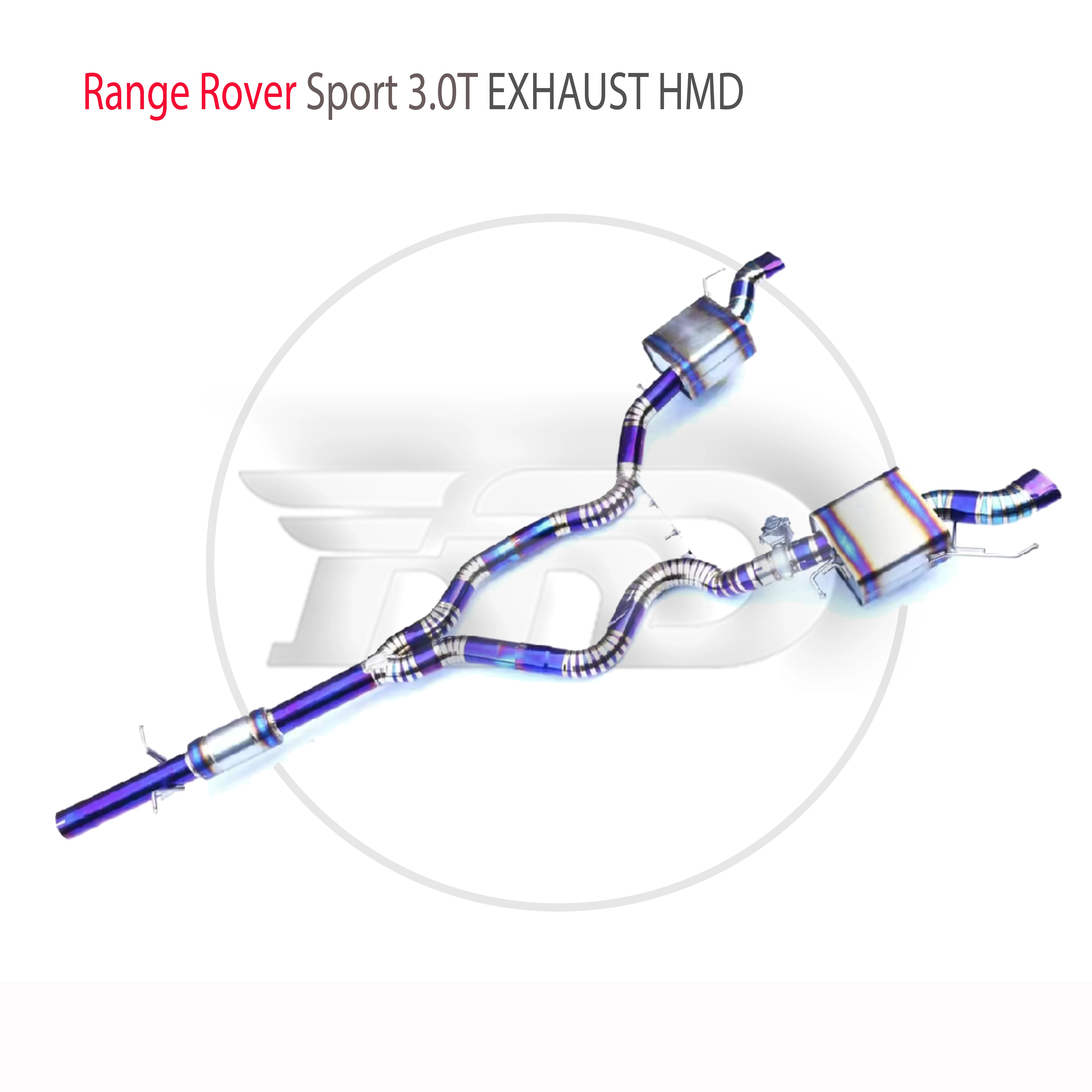 HMD Titanium Exhaust System For Range Rover Sport 3.0T Auto Modification Electronic Valve Catback Pipe