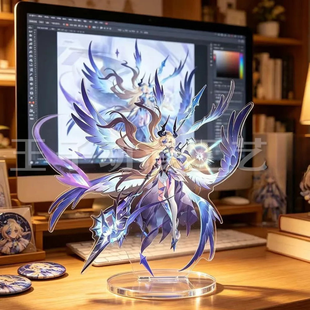 Anime Game Peripheral Acrylic Plaque High Beauty Character Ai Ou Li Ya Standing Sign Model Desktop Aesthetic Ornament Display