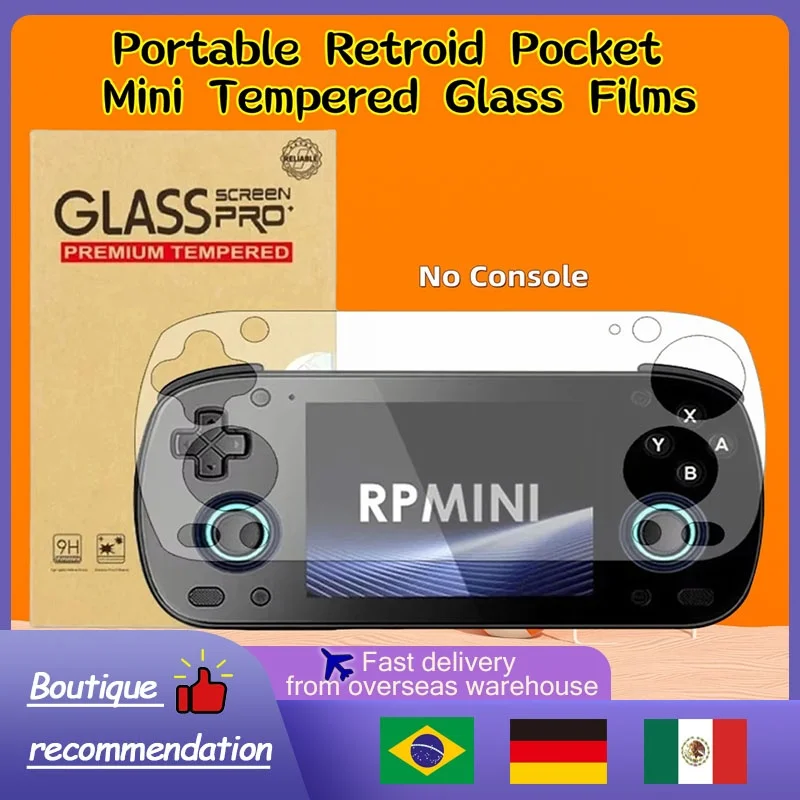 Portable Retroid Pocket Mini Tempered Glass Films RPMINI Tempered Glass Screen Protector Film Retro Console Game Accessories