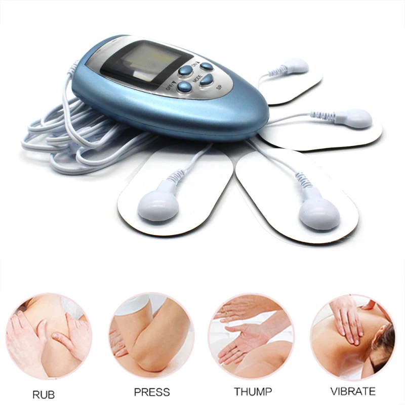 Ems Massage Tens Machine Pulse Acupuncture Electric Digital Therapy Machine 8 Modes Neck Back Body Relax Pain Relief