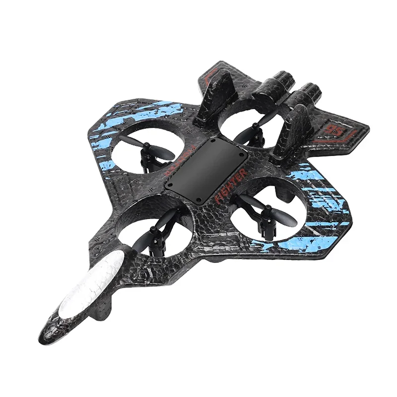 رغوة كوادكوبتر الطائرة بدون طيار لعبة صبي صغير رغوة الطائرة بدون طيار RC طائرة الجاذبية التحكم عن بعد مقاتلة مع 360 °   حيلة تدور وإضاءة LED