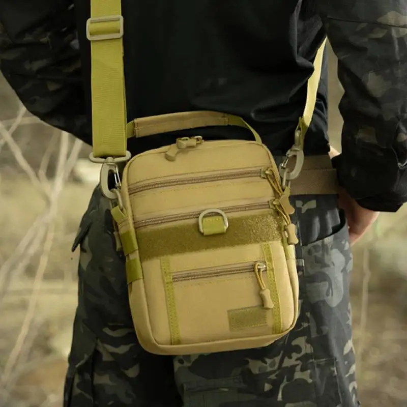 

Спортивная нагрудная сумка на открытом воздухе, тактическая сумка Molle для пешего туризма, кемпинга, сумка через плечо для велоспорта, треккинга, бега, сумка-мессенджер для охоты и рыбалки