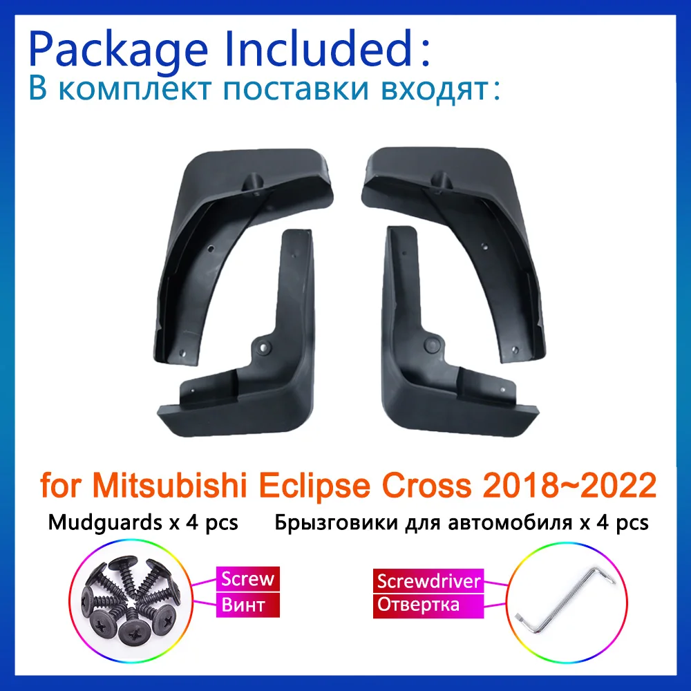 

Mudguards For Mitsubishi Eclipse Cross 2018~2022 Accessories 2019 2020 2021 Fender Front Rear Mud Flaps Guard Splash Car Styling