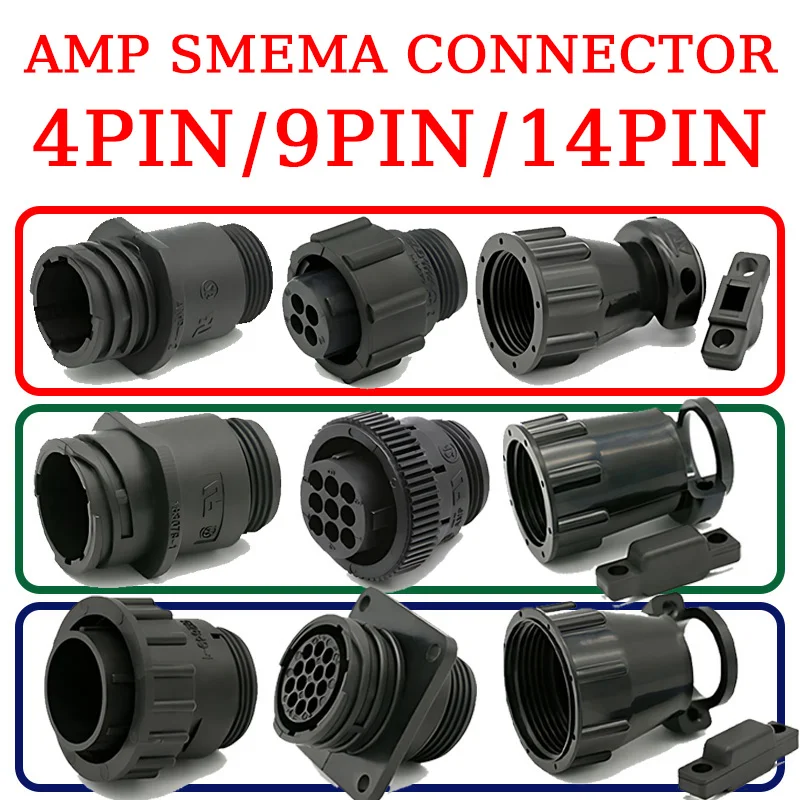 1/5/20sets 4pin 9pin 14Pin AMP/TE Type Auto Sensor Plug Connector For SMT,Car Plug With Pin 182649-1 206043-1 182916-1 183079-1