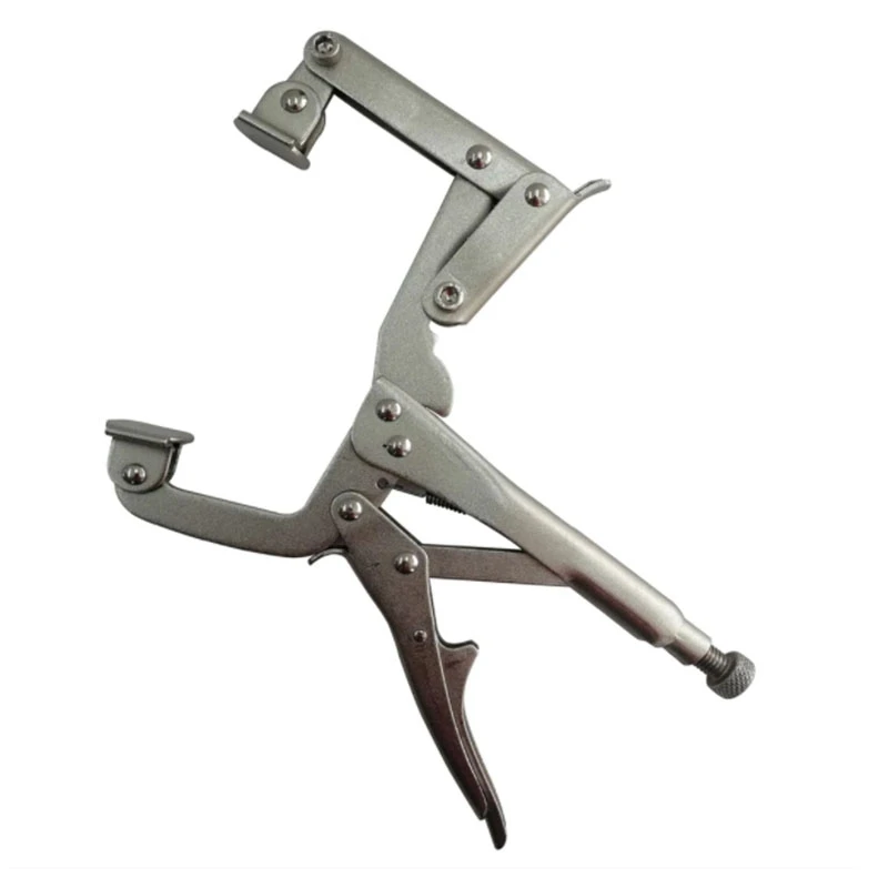 

10 Inch C-Clamp 4-Point Locking Pliers Quick Adjustable Width of C-Clamp Holding From 2Inch to 5Inch Locking Pliers