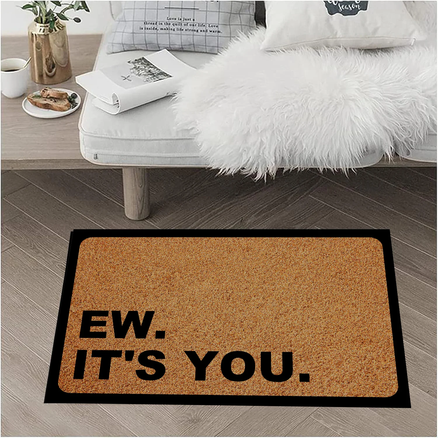 

Funny Welcome Doormat Ew It's You Indoor Outdoor Entrance Floor Mat Home Office Front Door Mat Non-Slip Rubber Backing 30 x 18 I