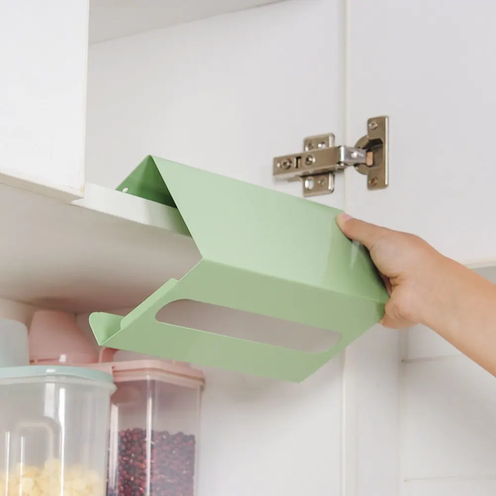 Modern Wall Mounted Iron Toilet Paper Holder with Storage Drawer Adhesive Mount No Drill Needed for Bathroom Cabinet Mirror Tile