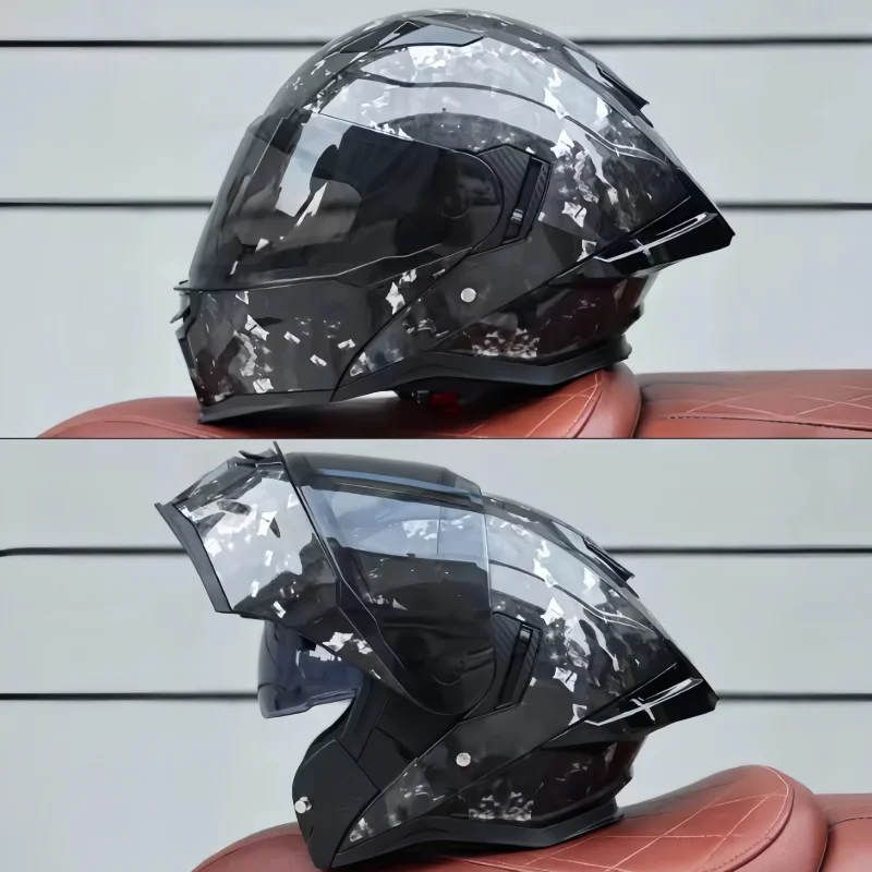 Unisex Adult Modular Flip‑Up F - Modular Flip Up Motorcycle Helmet Dot Approved ulasan dan harga