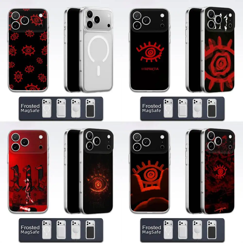 

F-Fuerza Regida 111xpantia Phone Case For iPhone 17,16,15,14,13,12,11,Pro,Max,Plus,E,Air,Mini Magsafe Frosted Transparent