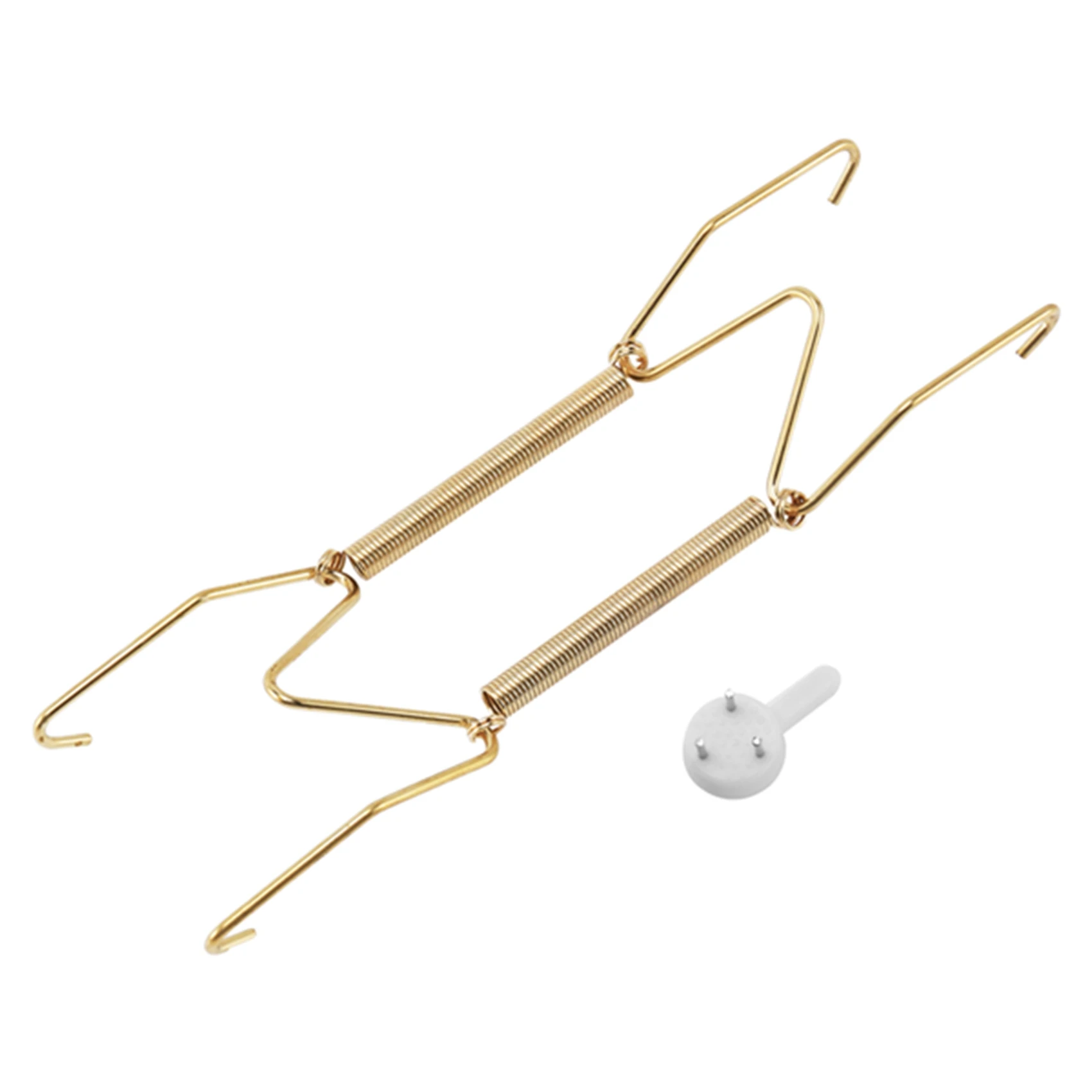 20 Pieces 6 Inch Invisible Plate Hangers Wall Plate Hangers Brass Wire Plate Holders With 20 Pieces Wall Hooks-B51B