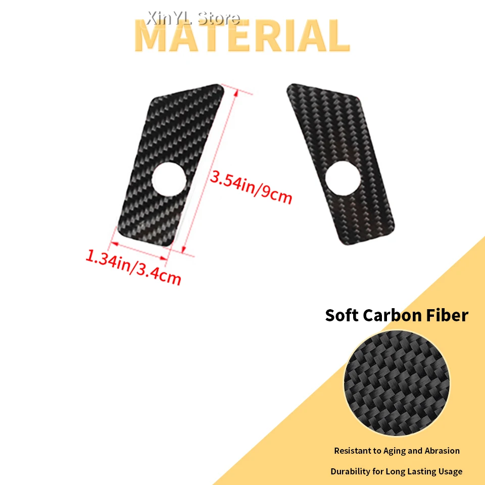 UTV 2pc Tail Light Trim Carbon Fiber Replacement Protective Durable Enhances Appearance for Polaris RZR PRO XP 2021 Up