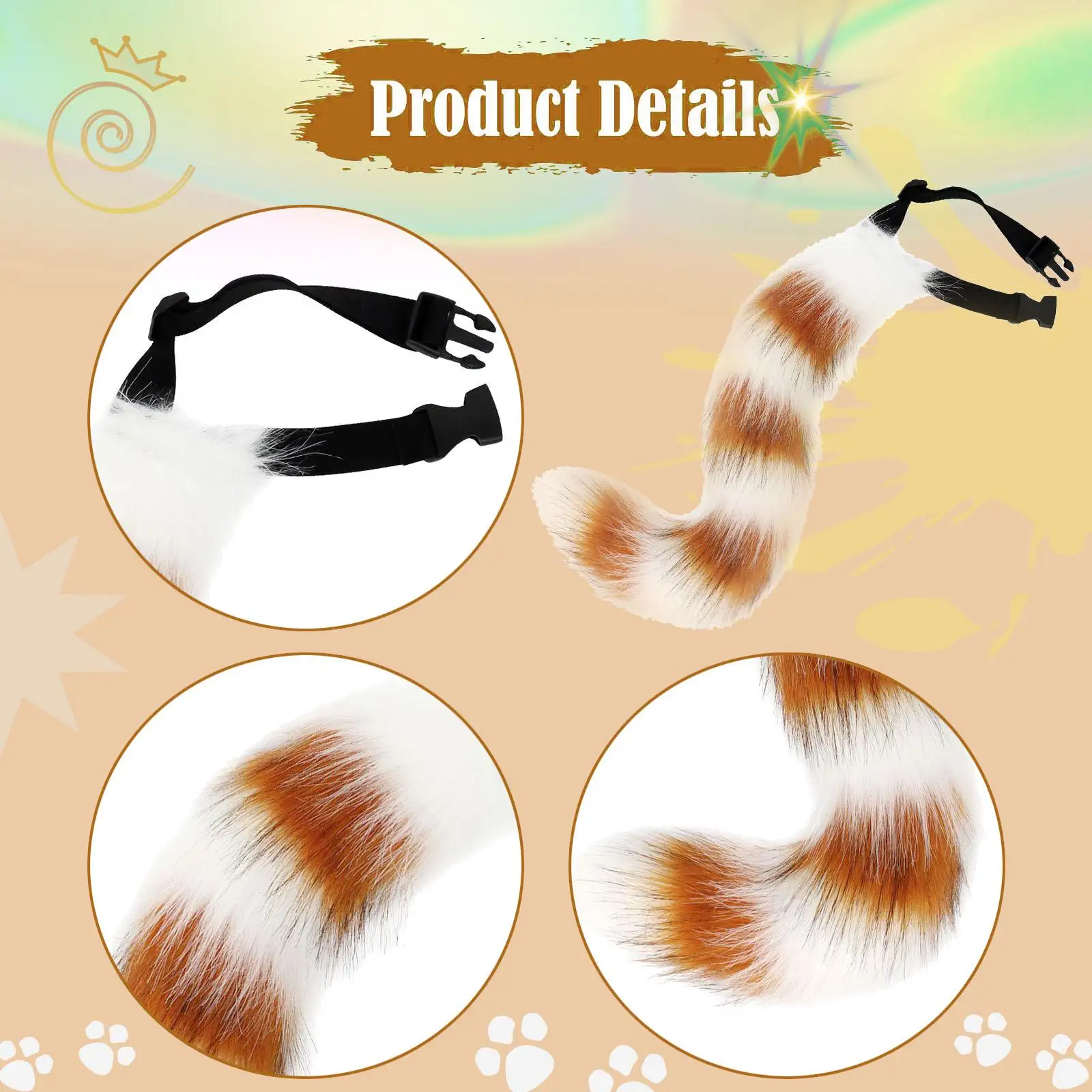 คอสเพลย์อุปกรณ์ตกแต่งหางจิ้งจอกสำหรับแต่งตัวแสดงในไนท์คลับในช่วงปีใหม่