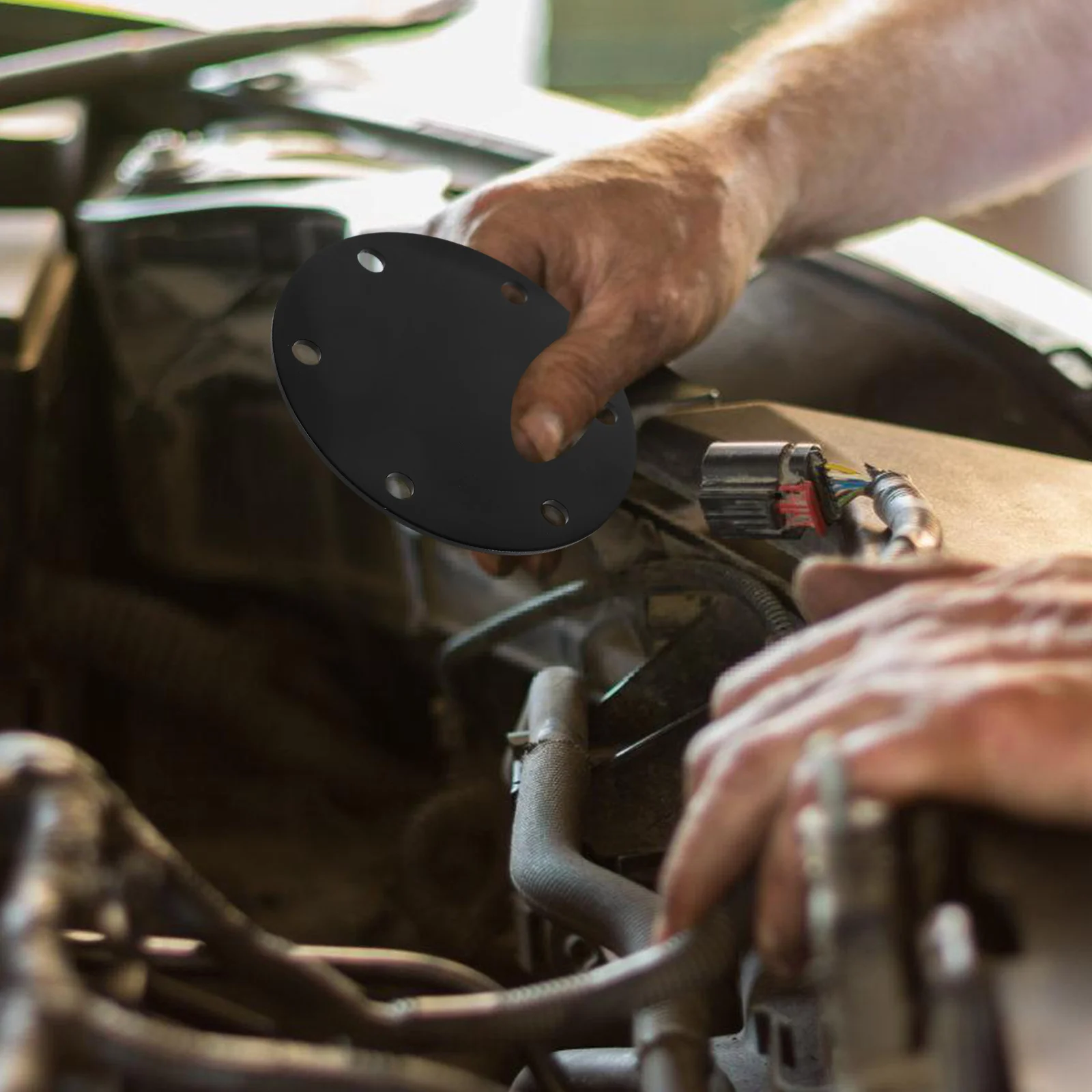 

1Set Universal Car Steering Wheel Horn Button Cover Metal Automotive Accessory Stylish Functional Easy Install