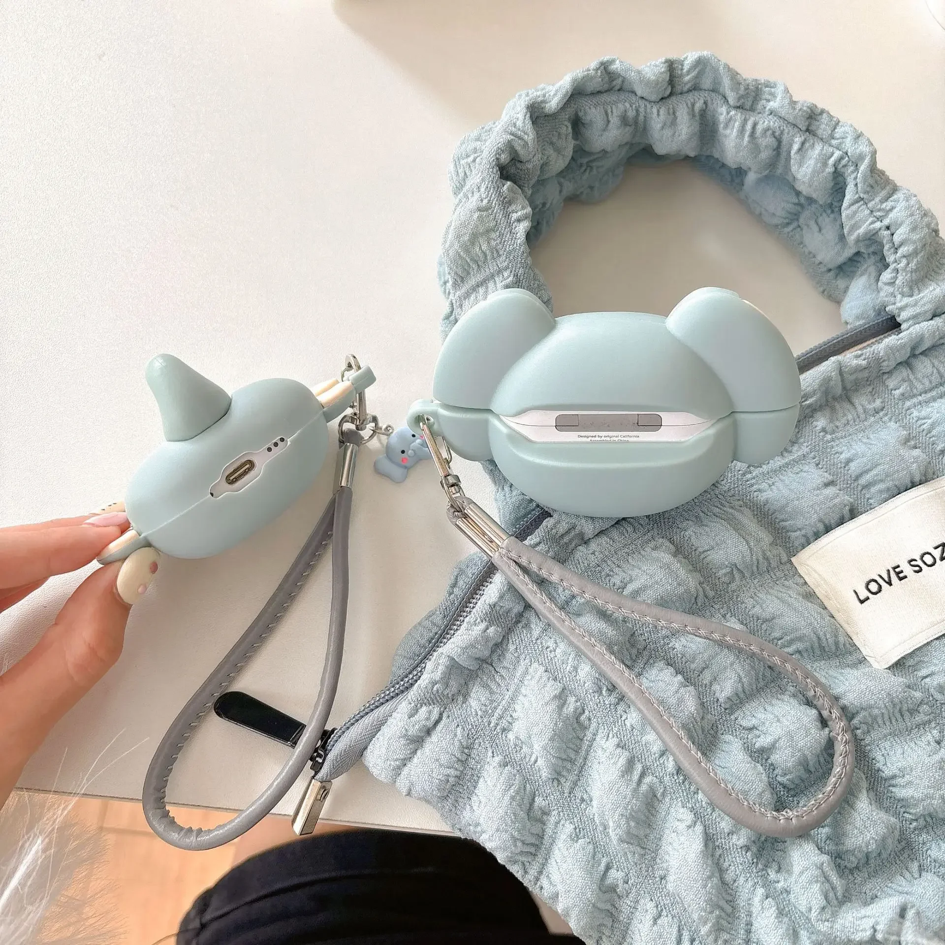 Étui de dessin animé éléphant pour AirPods, boîtier de charge, écouteurs Bluetooth, housse de protection pour écouteurs, AirPods 4, Airpod 1, 2, 3 Pro, Pro2