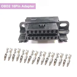 OBD2 16Pin Female Connector for BMW J1962F OBD Adapter Shell with Terminal Car Diagnostic Interface Obd Ii Female Wire Sockets