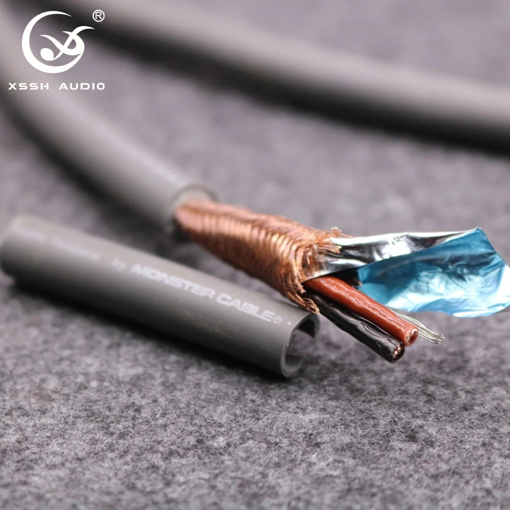 YIVO OCC 850 Single Crystal Copper Coaxial Audio Cable 2‑Core 8mm RCA XLR HIFI Signal Wire for Monitor Audio Video System DIY
