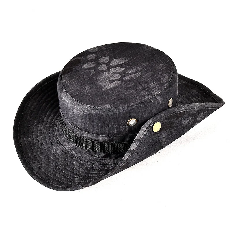 Chapeau de camouflage Boonie Sports de plein air pour hommes, casquette Sun E27, casquettes d'entraînement, voyage, camping, pêche, randonnée, chasse