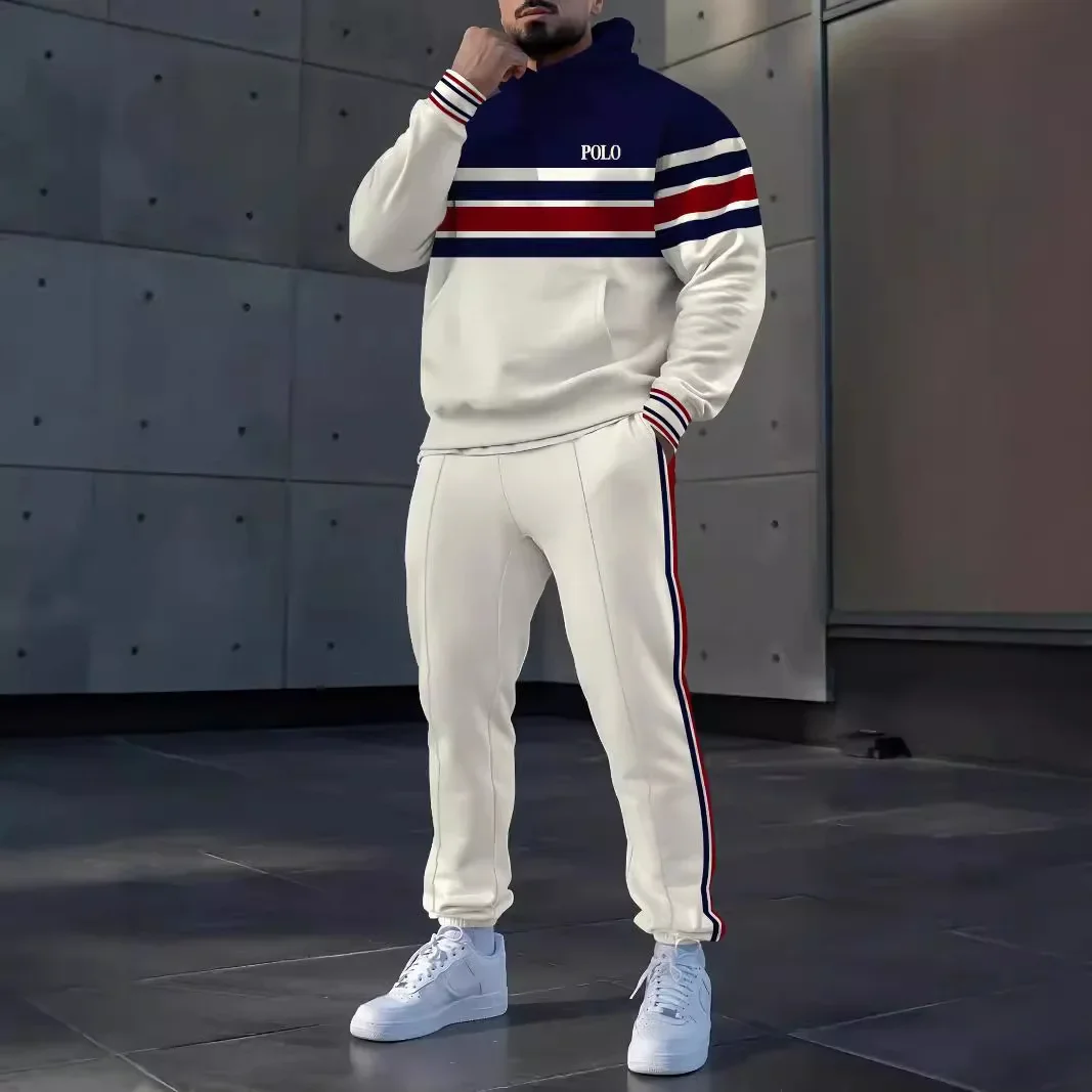 2024 New Trend Casual Loose Hat Sweater Men\'s Suit Tech Fleece Clothing  Sweatpants  Suits for Tracksuit Hoodies