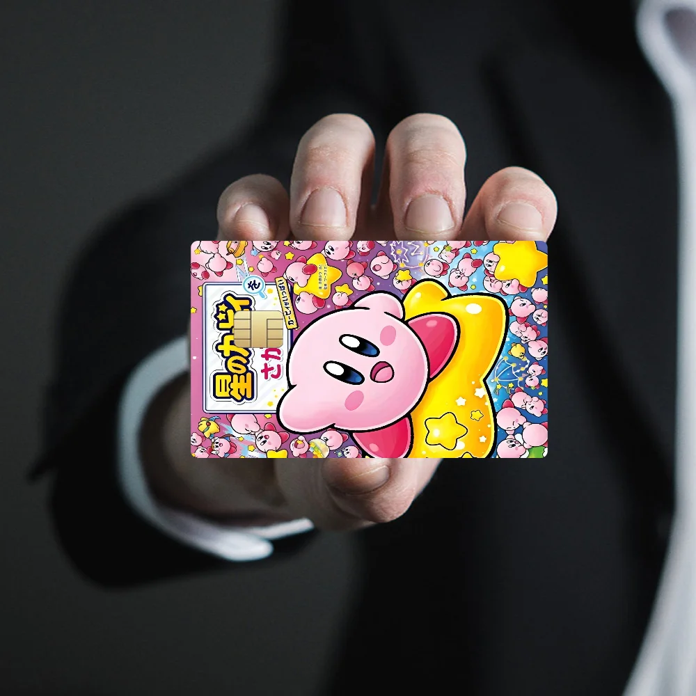 Cartoon K-Kirby Various Anime Bank Credit Cards Bus Pass Stickers Cool Decoration Waterproof Stickers Collection Toys Gifts