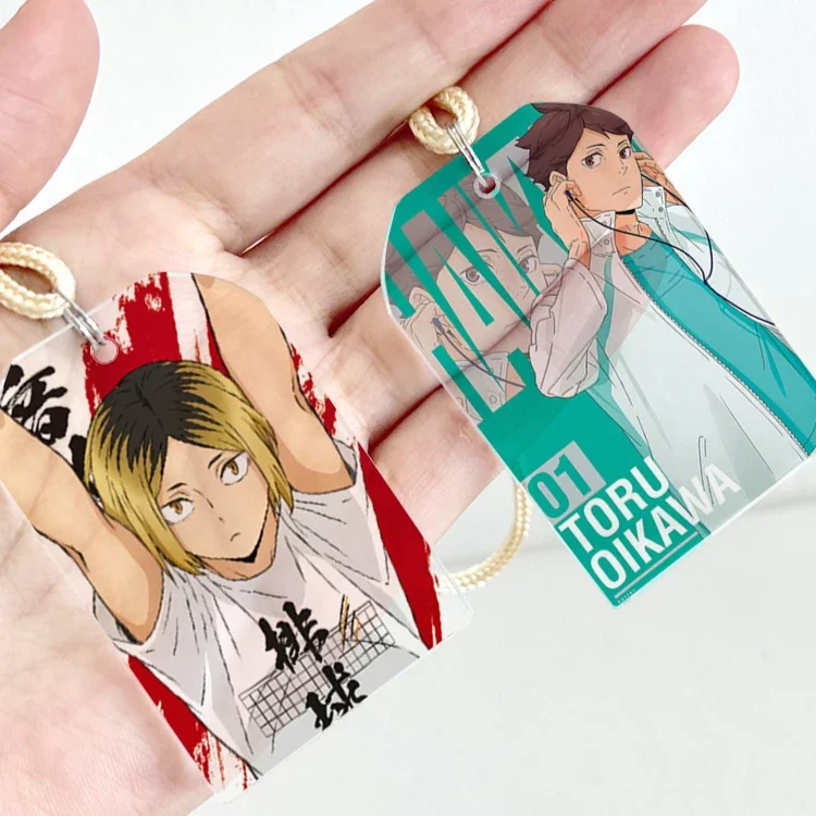 

Anime Haikyuu!! Shoyo Hinata Kozume Kenma Oikawa Tooru Kei Tsukishima Cosplay Crystal Pendant Amulet Omamori Mascot Xmas Gift