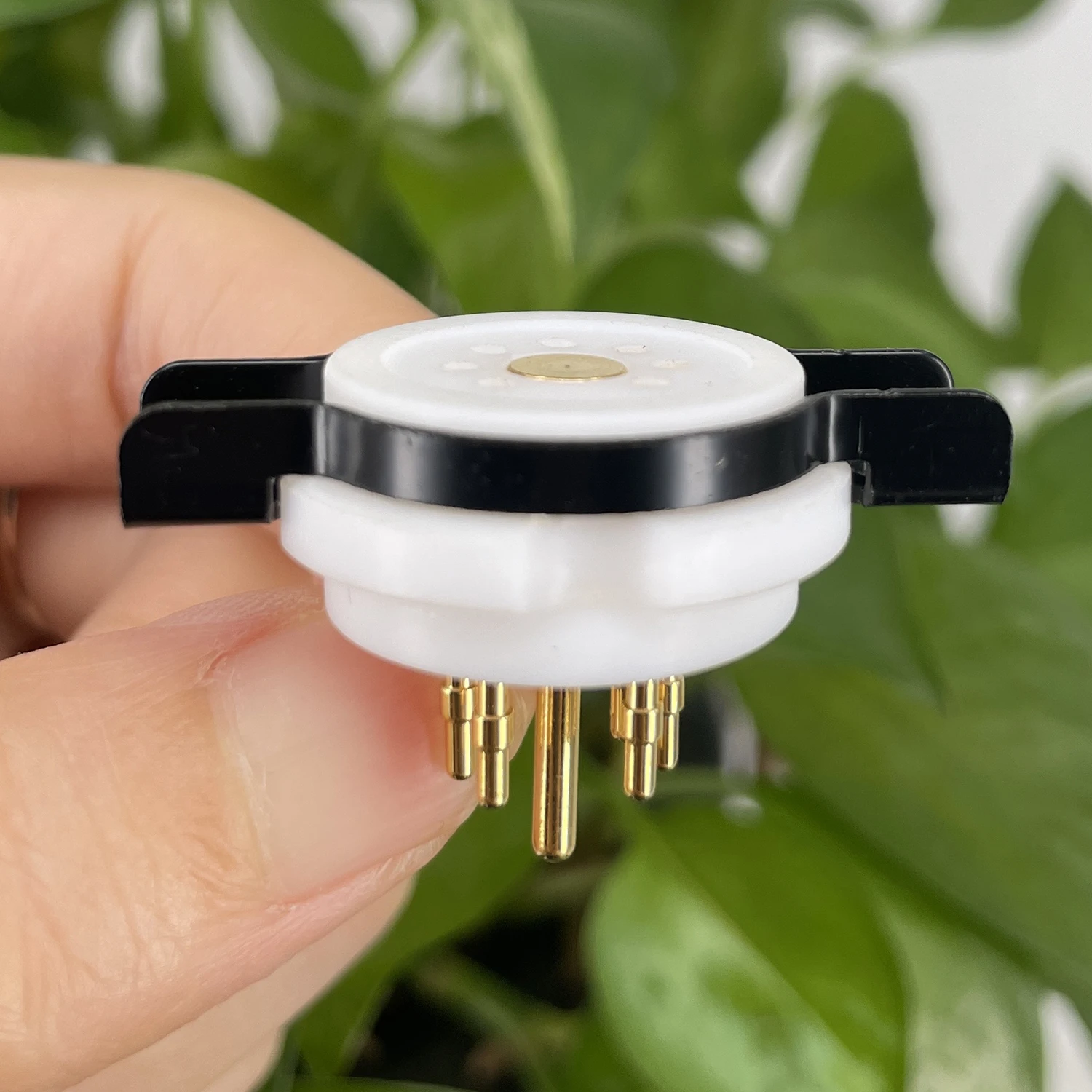 1PC EIZZ 7Pin Presa Tubo In Ceramica PTFE Per 6AQ5 EC92 EAA91 6J1 6J4 6J5 6A2 6H2 1A2 6Z4 6X4 Tubo A Vuoto Amplificatore Audio FAI DA TE