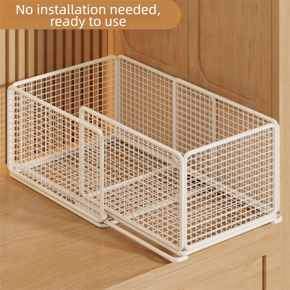 Layered Design Wardrobe Storage Rack Drawer Style Expandable Cabinet Wardrobe Storage Sorting Box Partitions Wardrobe Organizer