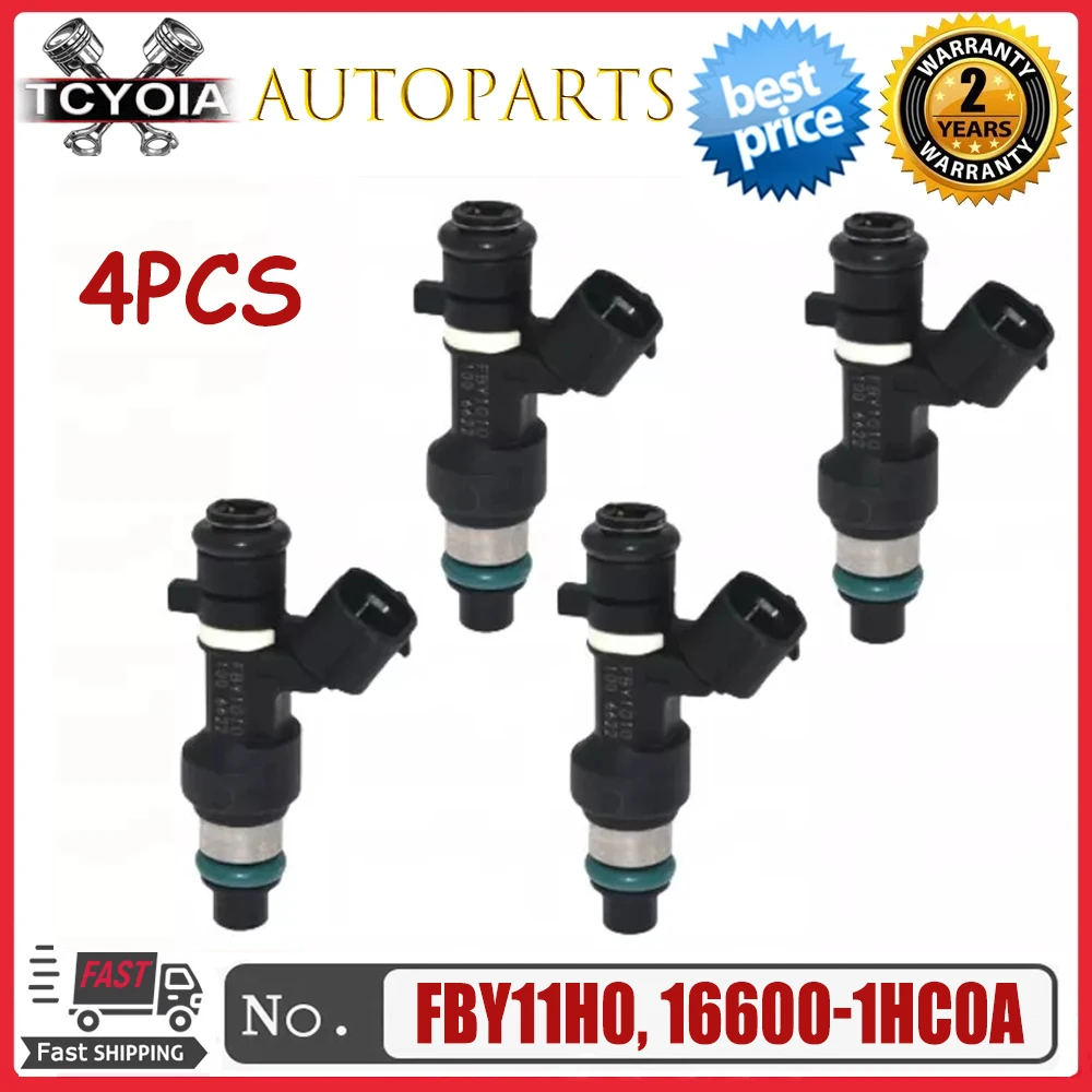 

4pcs/lot Fuel Injector Fit For Nissan Sylphy MICRA K13 Volkswagen Bora FBY1010 16600-1HC0A