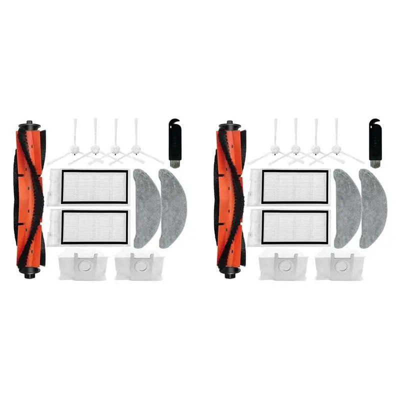 Y50A-2 Set For Roidmi Eve Plus SDJ01RM Robot Vacuum Cleaner Spare Parts Main Side Brush Hepa Filter Mop Cloth Dust Bag