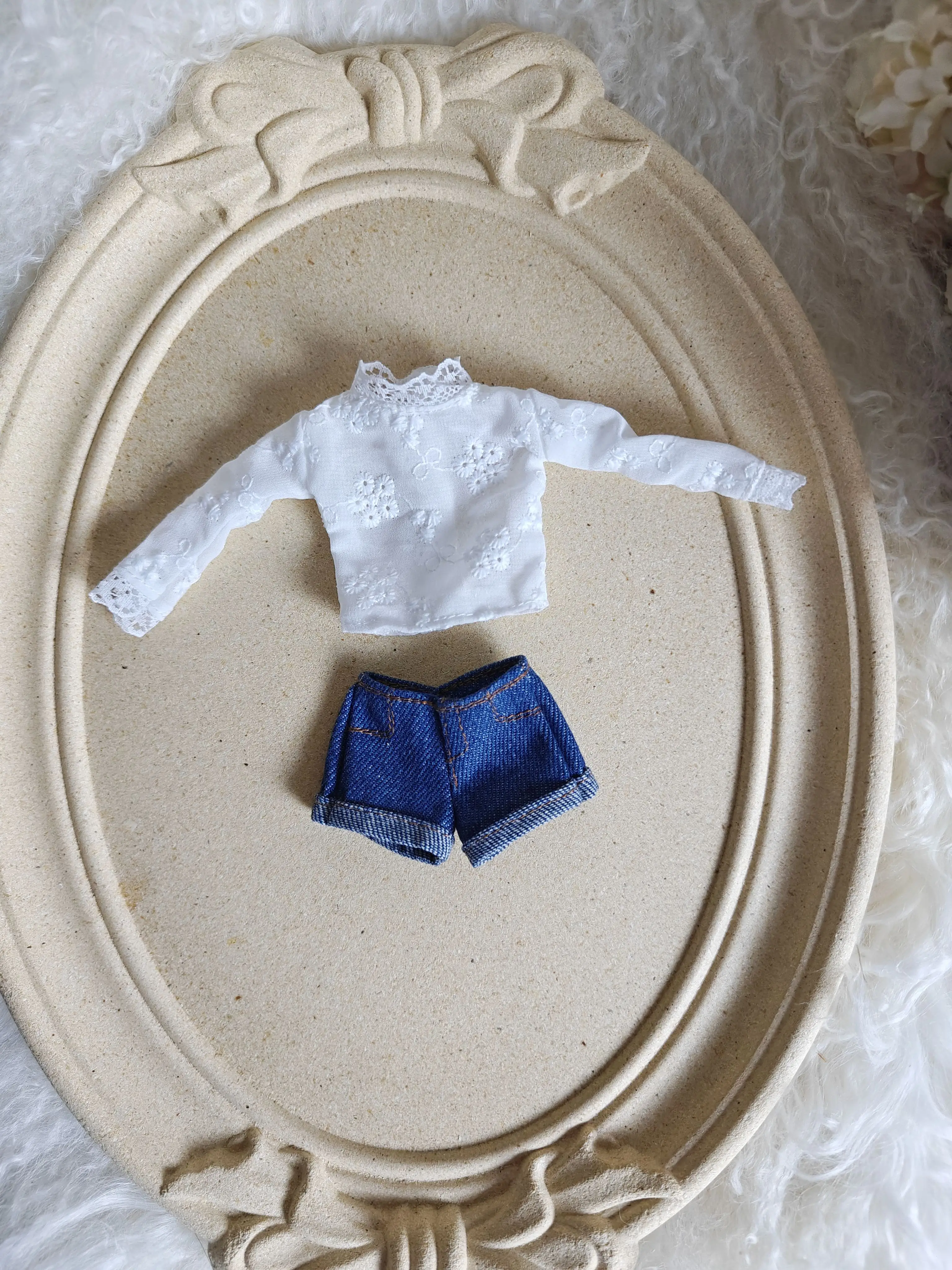 blythe dolls clothes Casual suit jeans set ob22 ob24  azone track suit handmade  doll clothes doll accessories