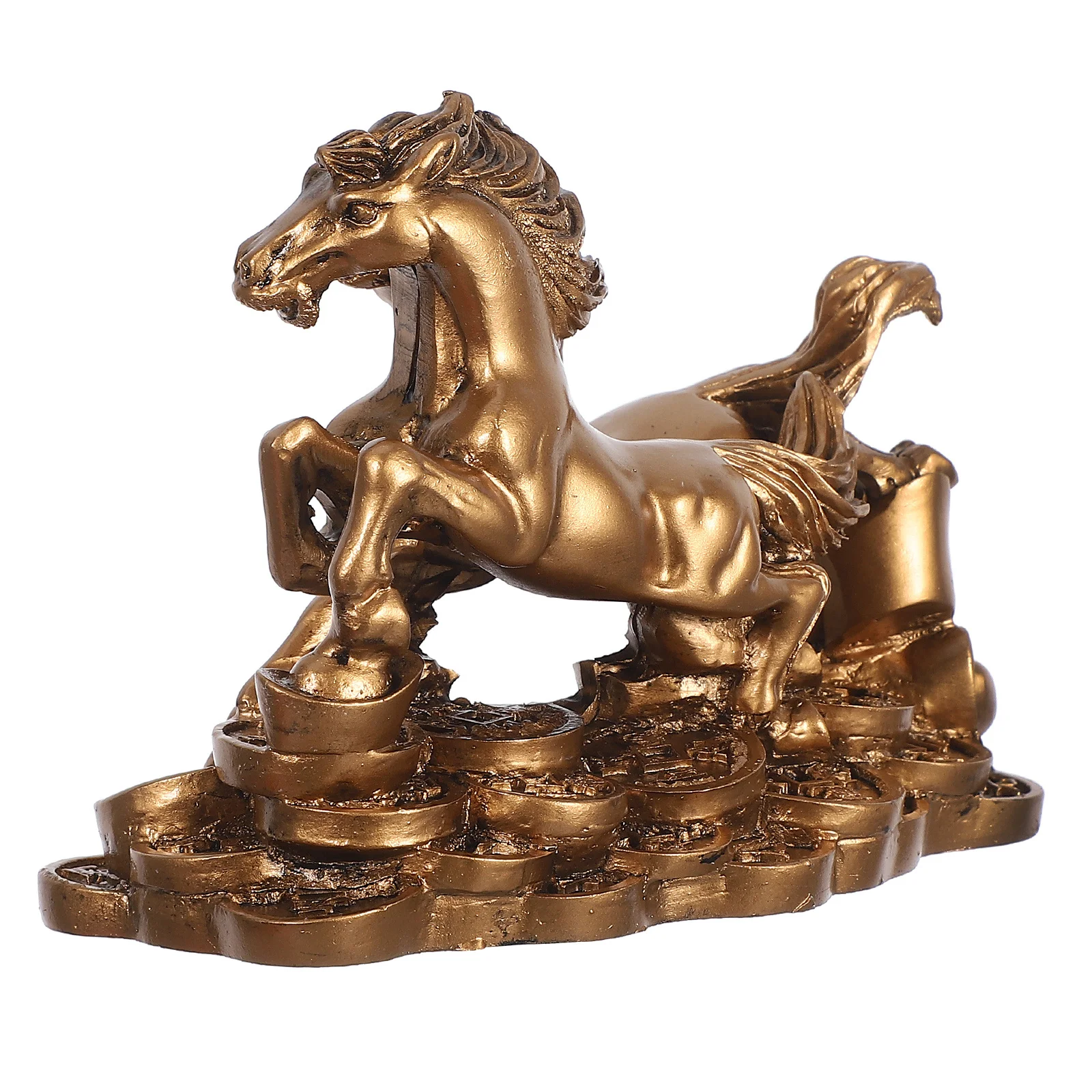 

Resin Horse Statue Modern Decorative Running Sculpture for Home Office Desktop Luxury Horse Decor Success Symbol Stable Base