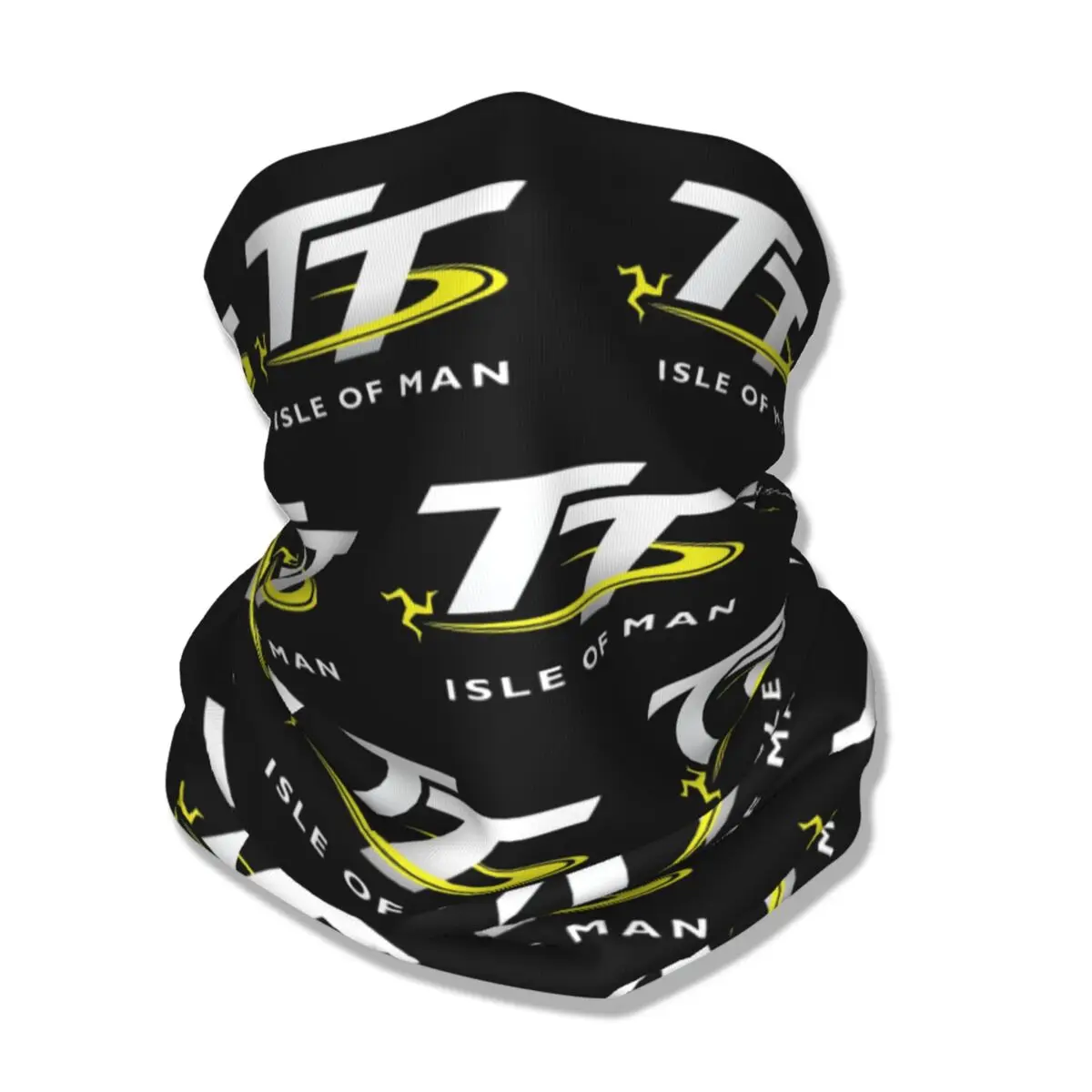 Isle Of Man TT Motorcycle Race Bandana Neck Cover Printed Balaclavas Wrap Scarf Warm Cycling Riding Unisex Adult Breathable