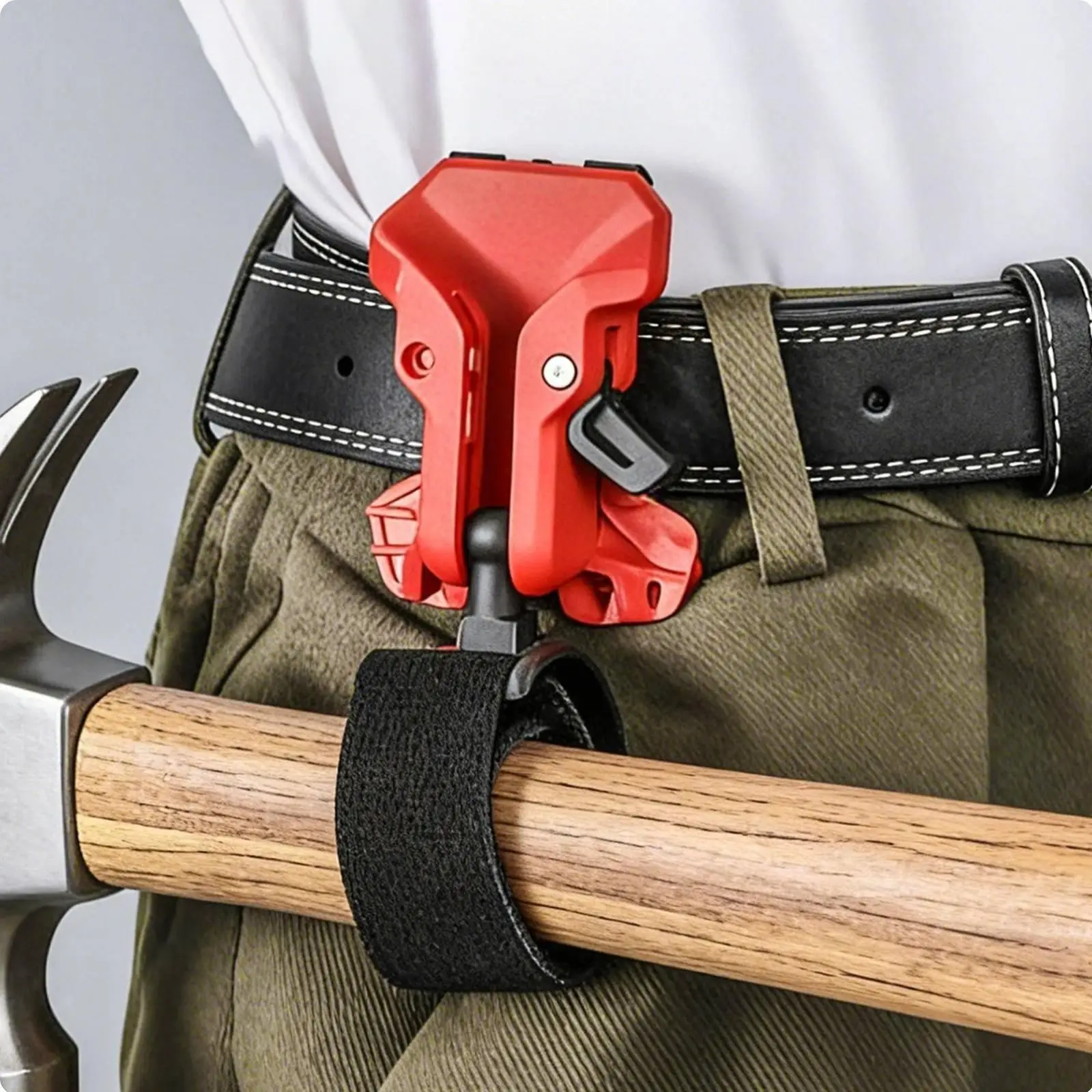 Waist Drill Holder Self Locking Tool Belt Holster Reinforced Tool Bag for Construction and Roofing