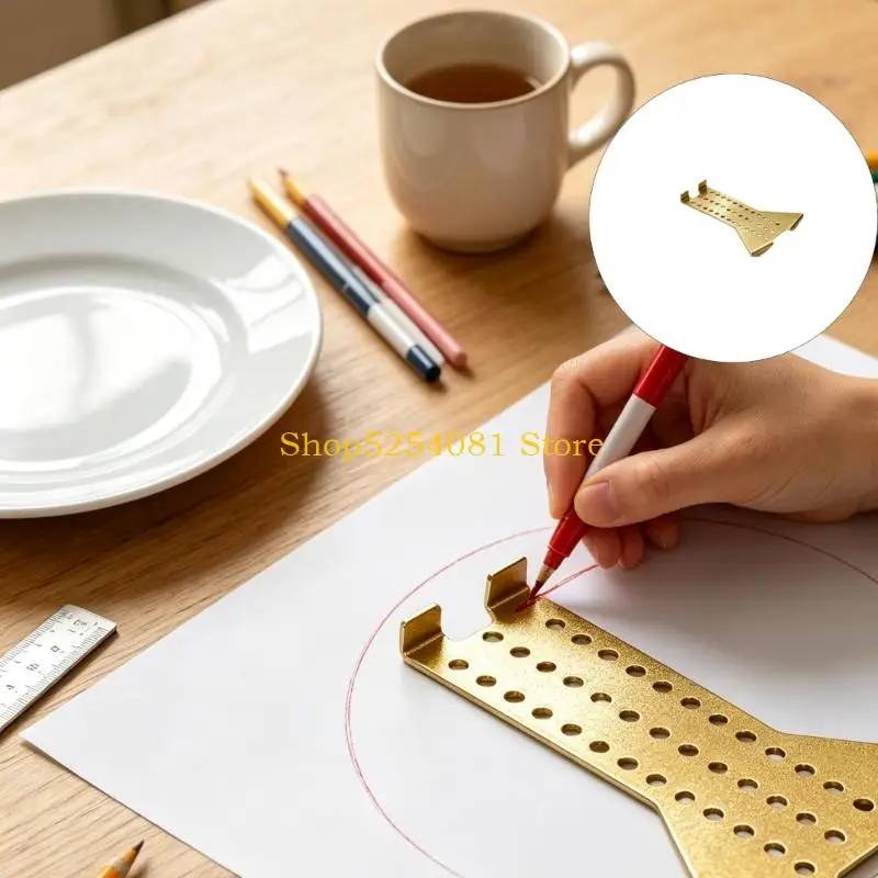 AXYC Border Positioning Guide for Pottery Decoration, Polishing-Edges Stainless Steel Tool for Line Layouts by Beginner,
