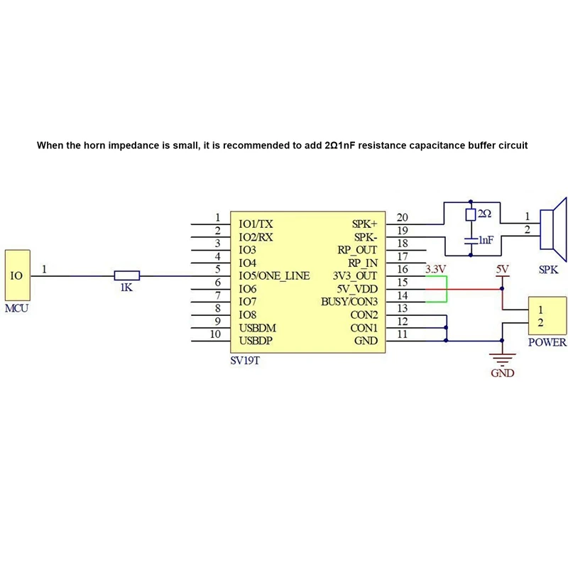 SV19T Voice Playback Module One-To-One Trigger Serial Port Control Segment Trigger MP3 Voice Module Support TF Card