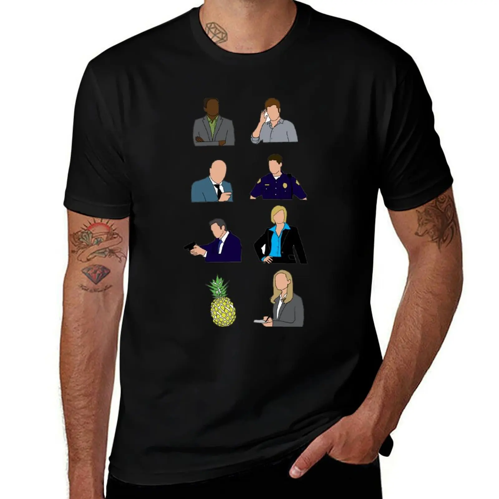

Psych characters T-Shirt funny t shirts cotton man graphic t shirt man tshirt T-Shirt