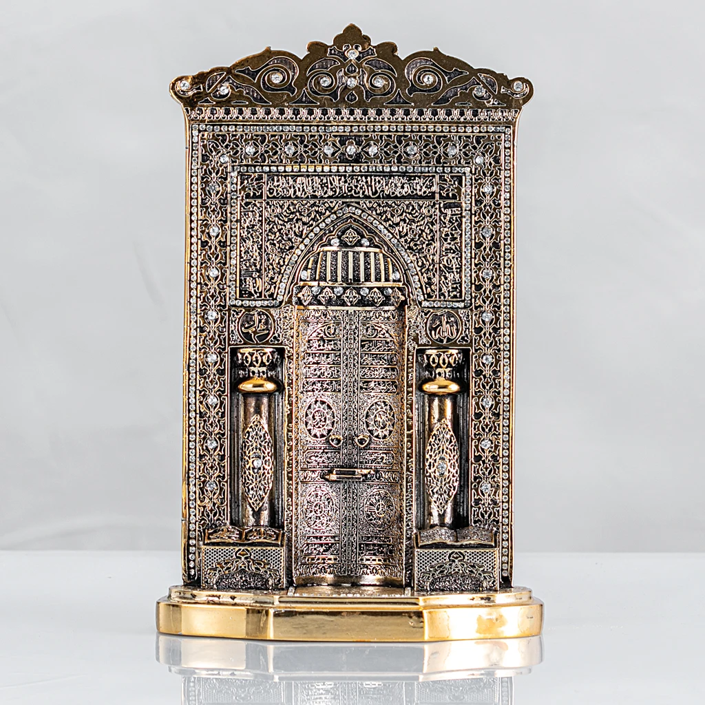 LaModaHome Gold Color Altar Design Islamic Decor for Home