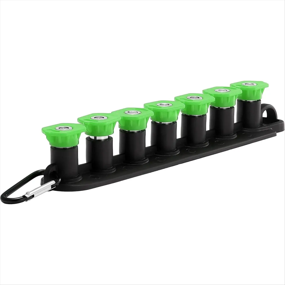 ABNQ Pressure Washer Tips, 25 Degree Green Power Washer Nozzle Tips 7 Pack with Nozzle Holder, 1/4 Inch Quick Connect