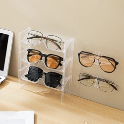 4pack Glasses Storage Display Shelf, Eyeglasses Organizer Display Rack Can Hold 4 Pairs Of Glasses