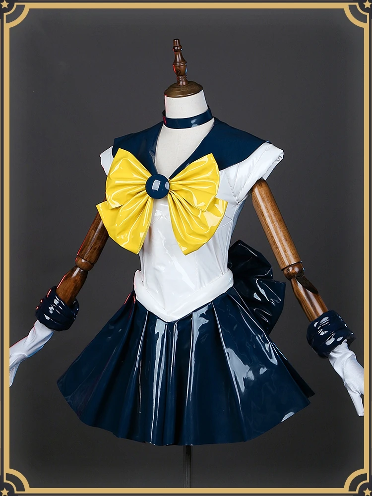 Anime Tenoh Haruka Sailor Uranus Cosplay Costumen For Halloween Sailor Uranus Role Play Jumpsuit Brooch  Any Size