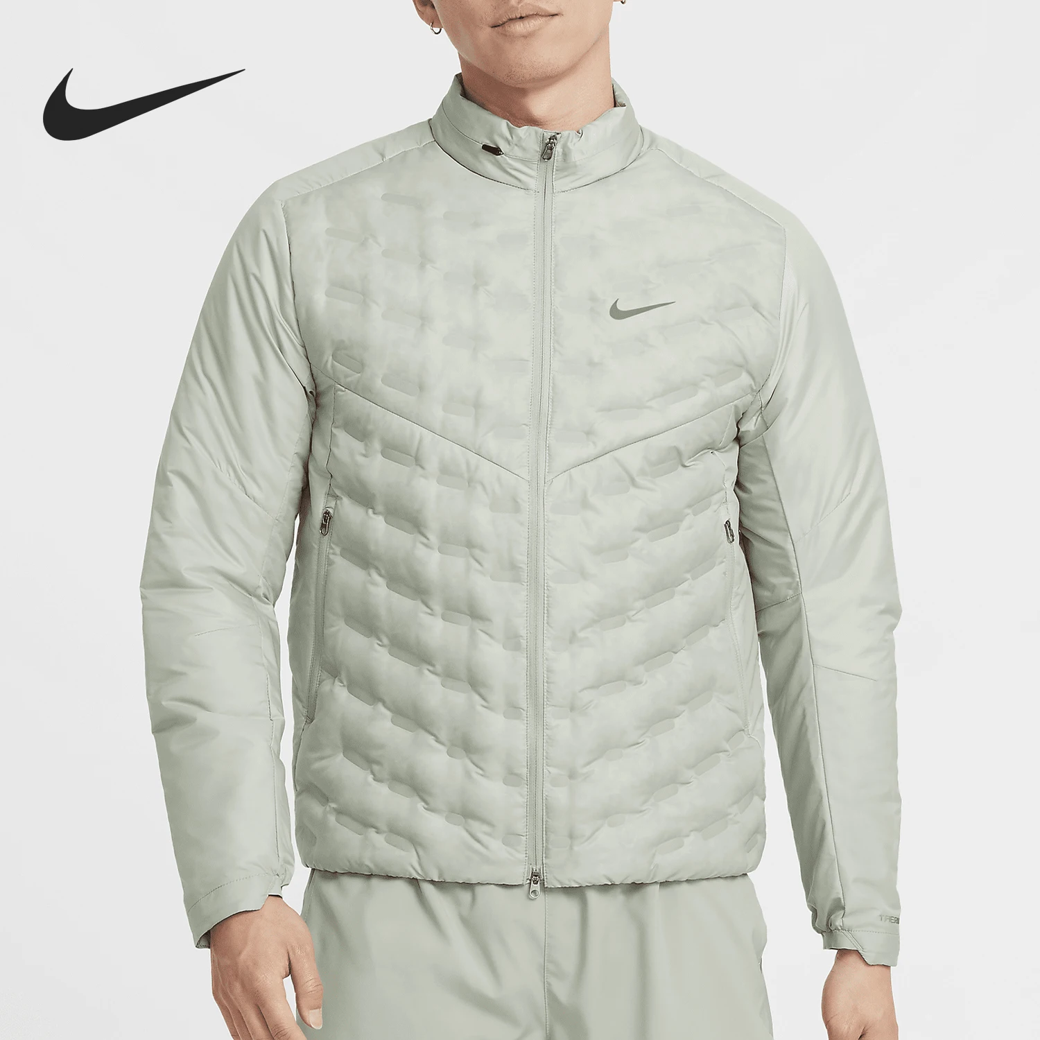 Nike/Nike Genuine Autumn and Winter New Men's Spliced Warm Running Sports down Jacket Fb7557-370